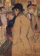 Henri  Toulouse-Lautrec Alfred la Guigne USA oil painting artist